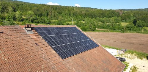 Installation autoconsommation photovoltaïque, secteur agriculture à L'Orcet (01110)