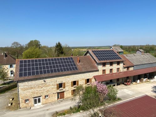 Installation autoconsommation photovoltaïque, secteur agriculture à Rahon (39120)